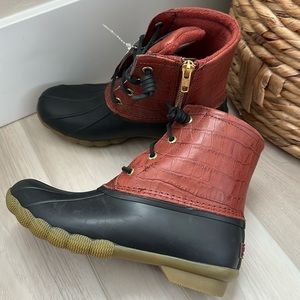 Sperry Women’s Duck Boots Fleece Lined size 5 36 NEW